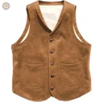 Veste western en suède pour homme, look authentique