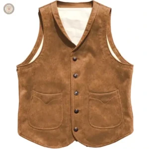 Veste western en suède pour homme, look authentique