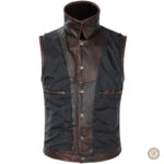 Vêtement western en cuir, parfait pour les amateurs de style rustique