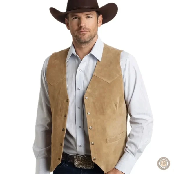 Gilet Western pour homme, style classique et intemporel