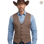Gilet de costume western pour homme