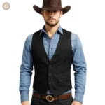 Gilet cowboy pour homme en style western
