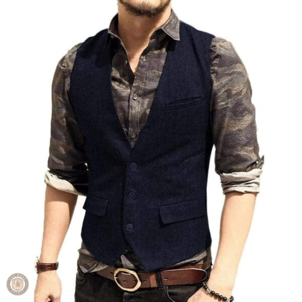 Gilet élégant pour hommes, style western