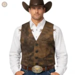 Gilet sans manches cowboy pour homme