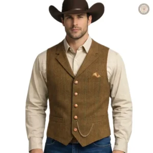 Gilet Western Sans Manches pour homme