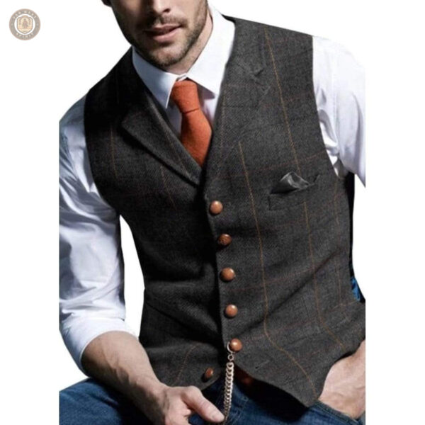 Gilet sans manches en style cowboy pour homme