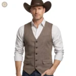 Gilet Western Homme Sans Manche
