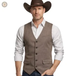 Gilet Western Homme Sans Manche