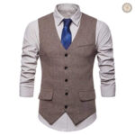 Veste sans manches style western pour homme
