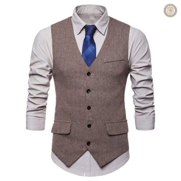 Veste sans manches style western pour homme