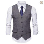 Vêtement western homme, gilet sans manches