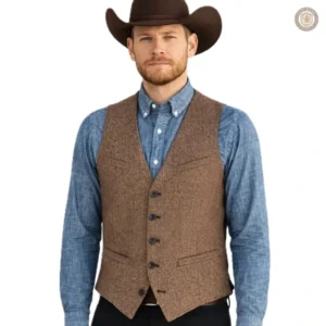 Gilet Country Western pour homme en style traditionnel