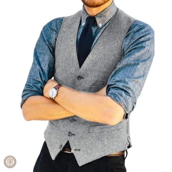 Gilet d'inspiration western pour un style décontracté