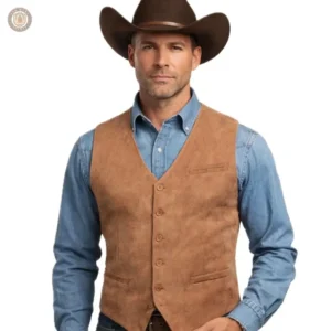 Gilet sans manches homme style western