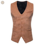 Gilet western homme sans manches en tissu léger