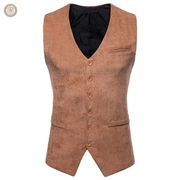 Gilet western homme sans manches en tissu léger