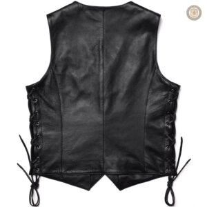 Accessoire de mode western, gilet noir pour homme
