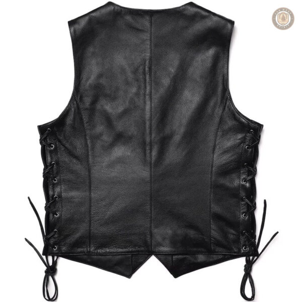 Accessoire de mode western, gilet noir pour homme