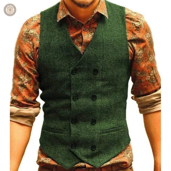 Gilet homme avec look rustique