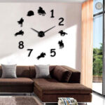 Horloge Équitation décorative pour les passionnés de chevaux