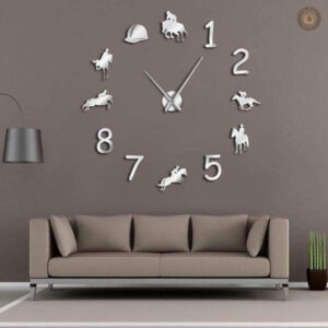 Accessoire western : horloge à thème équestre stylée