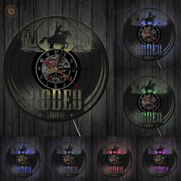 Horloge décorative inspirée du style country et western