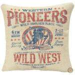 Housse de coussin décorative aux motifs USA