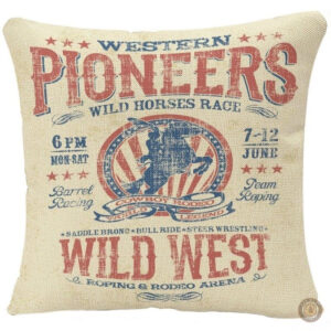 Housse de coussin décorative aux motifs USA