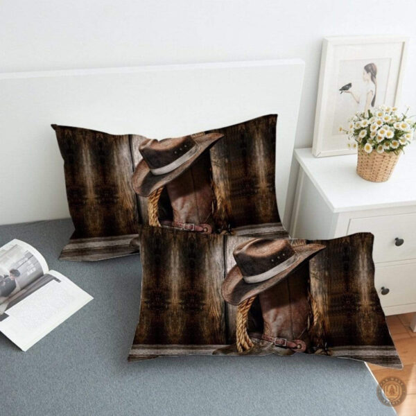 Housse d'oreiller avec motifs inspirés de l'Ouest américain