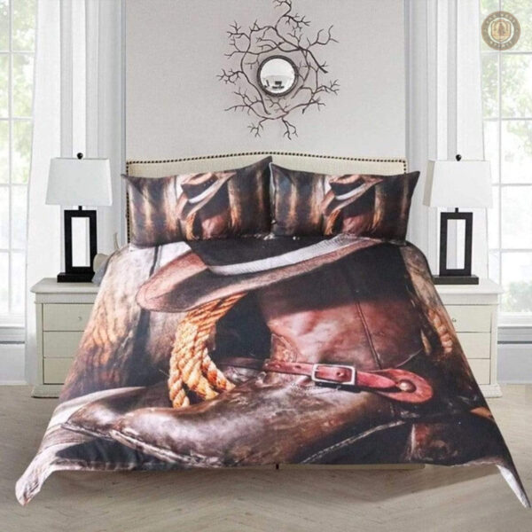Housse de couette au design western élégant