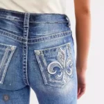 Pantalon denim pour femmes, style cowboy