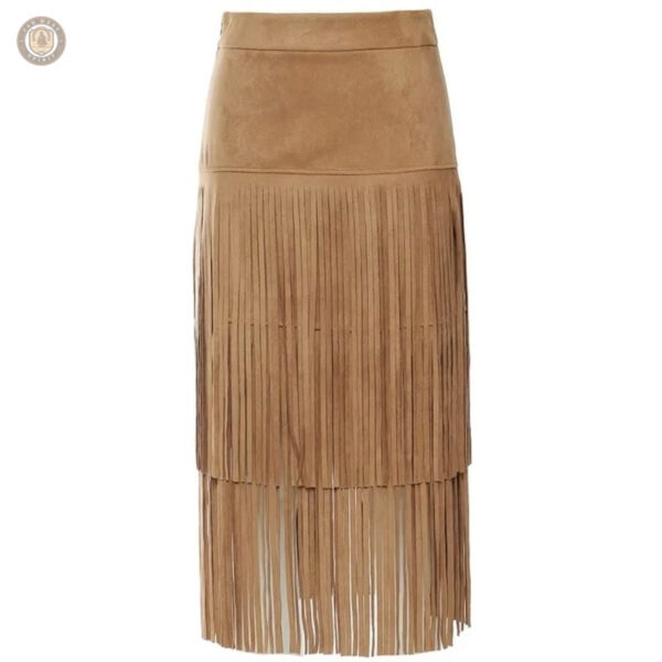 Jupe western frangée pour un style tendance et décontracté