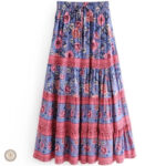Jupe à motifs floraux, parfaite pour un look western décontracté