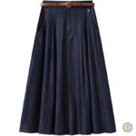 Jupe en jean style cowboy pour un look western décontracté
