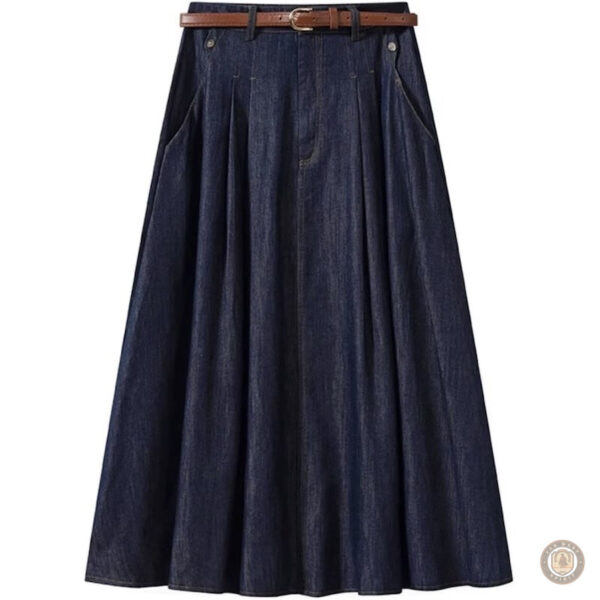 Jupe en jean style cowboy pour un look western décontracté