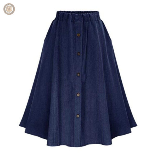 Jupe longue en denim au style western