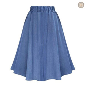 Jupe denim inspirée du style western pour un look décontracté