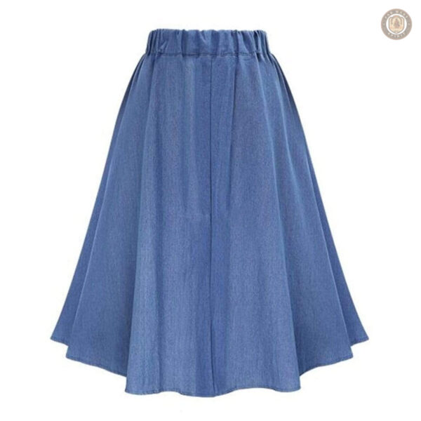 Jupe denim inspirée du style western pour un look décontracté
