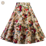 Jupe longue western à fleurs, élégante et féminine