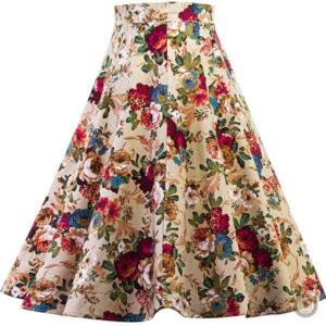 Jupe à motifs floraux, style western, pour une allure décontractée
