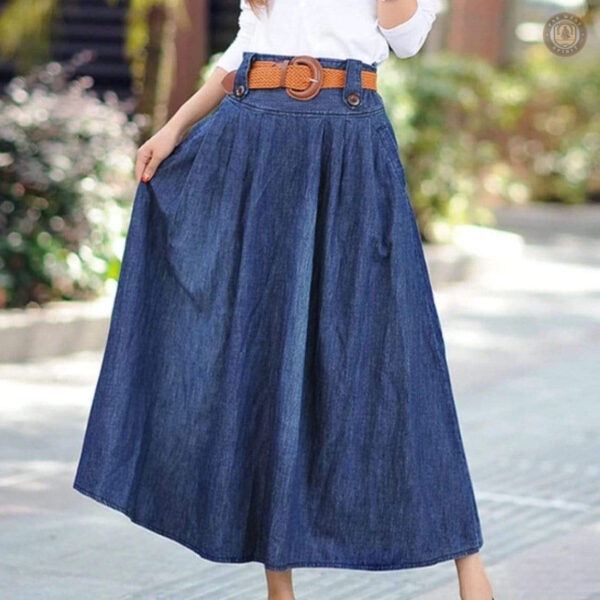 Jupe western en denim pour un look décontracté