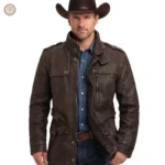 Manteau Cowboy pour homme, style western élégant