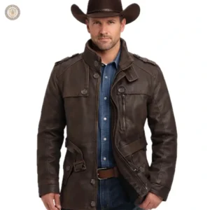 Manteau Cowboy pour homme, style western élégant