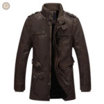 Manteau western en cuir pour une allure authentique