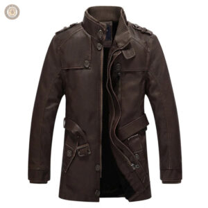 Manteau western en cuir pour une allure authentique