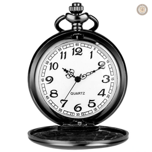 Montre gousset design As de Pique, style vintage