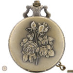 Montre à gousset décorée de roses élégantes