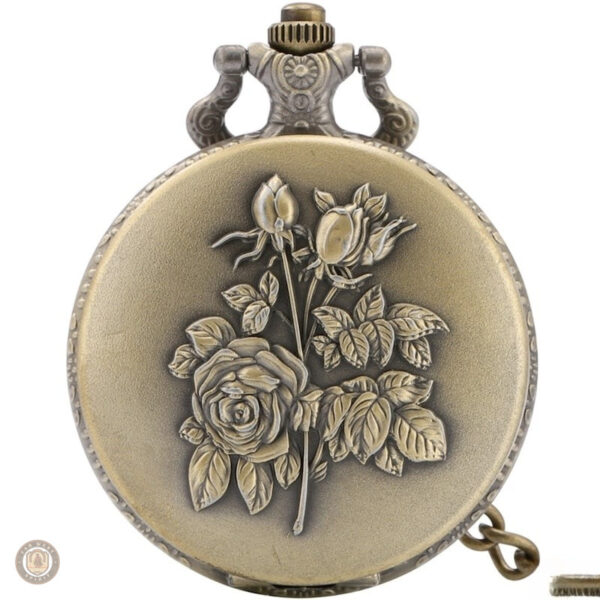 Montre à gousset décorée de roses élégantes