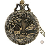 Montre à gousset en acier élégante et classique