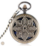 Montre à gousset mécanique pour femme élégante
